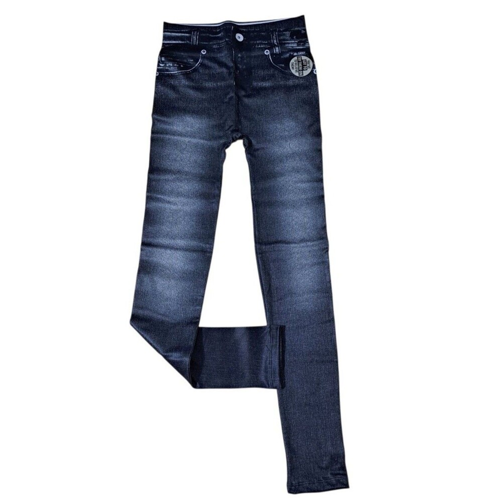Genie 2Pk As Seen on TV Ultra Soft Plush Lining Black Jeggings Women's L/XL
